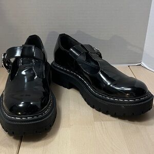 Circus by Sam Edelman Emelia Black Patent Lug Sole Mary Jane’s Women’s Size 8.5